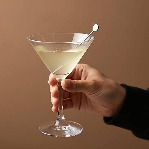 Close-up Martini Cocktail Glass
