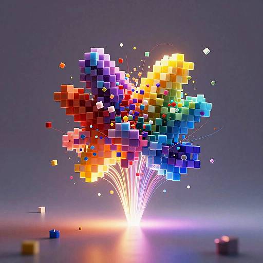 Surreal AI Artist Creating Floating Art