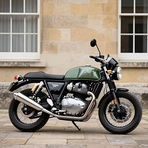 Classic Royal Enfield Continental GT Scene