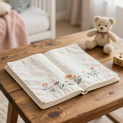 Cozy Vintage Baby Nursery Scene