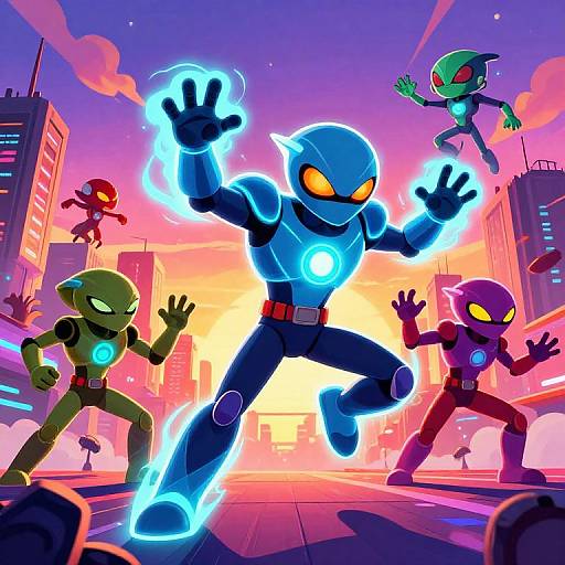 Ben 10 Alien Transformations at Sunset