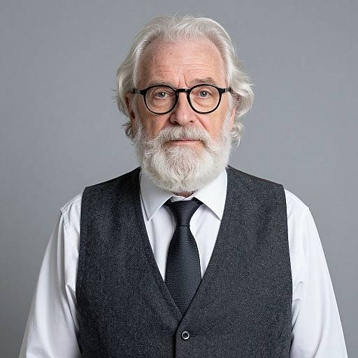 Adult Grandpa Costume with Glasses