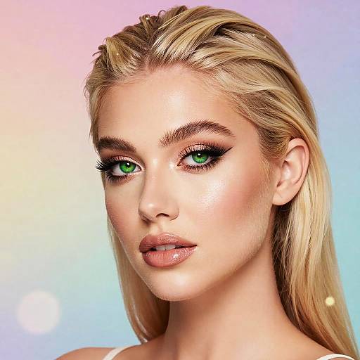 Vibrant Beauty Editorial Shot