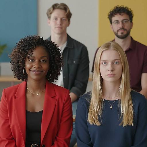 Diverse Group of Friends in Bright Setting