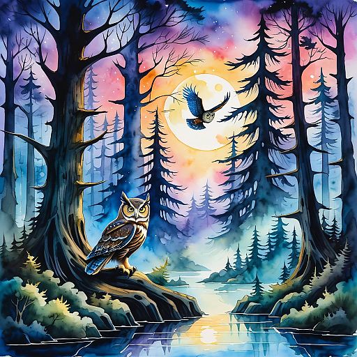 Wisdom of the Owl in Twilight Forest