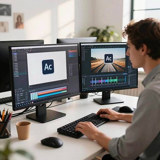 Graphic Designer Using Adobe Tools