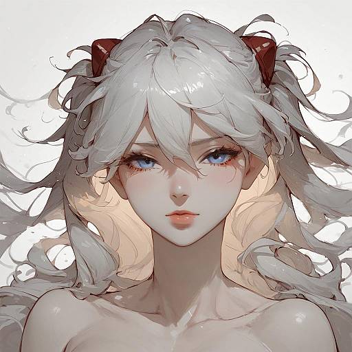 Monochrome Portrait of Souryuu Asuka