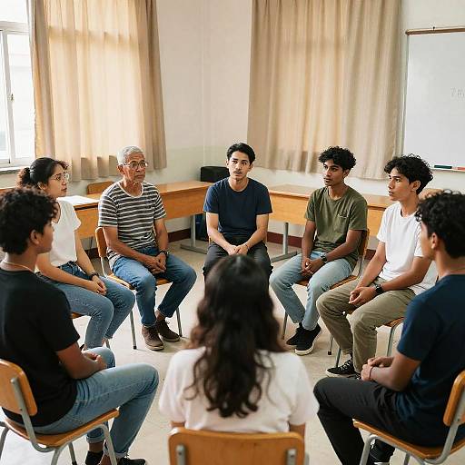 Group Discussion in Classroom