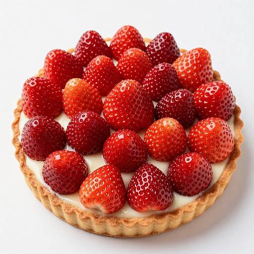 White Chocolate Tart with Strawberries