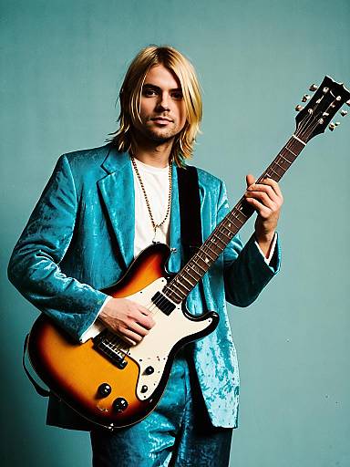 Kurt Cobain Fancy Dress Pose