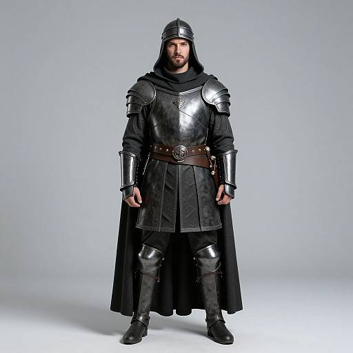 Crusader Man in Armor Costume