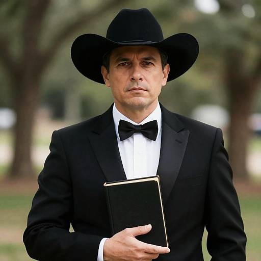 Serious Cowboy: A Portrait Outdoors