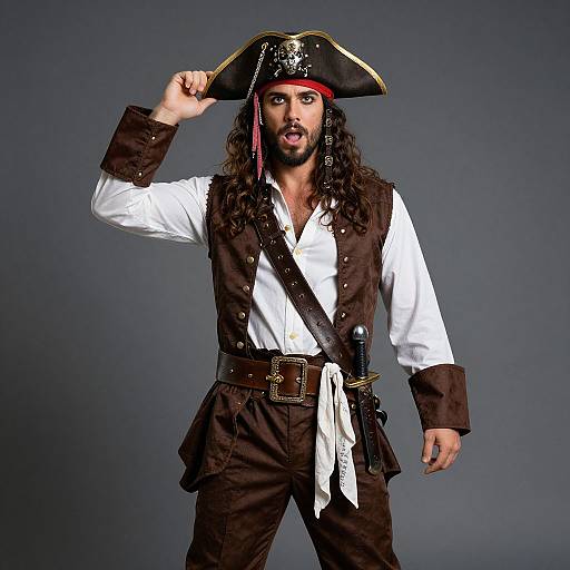 Pirate Party Costume with Sword