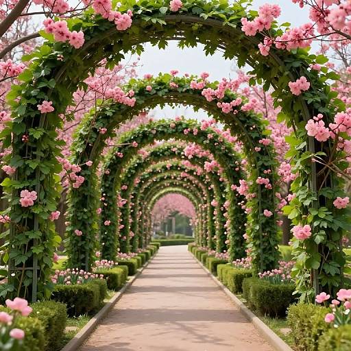 Fractal Blossom Garden Pathway