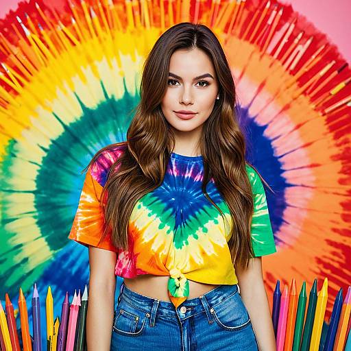 Vibrant Fashion Photography with Crayons