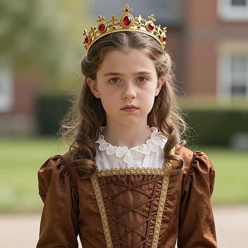 Regal Renaissance Girl in Costume