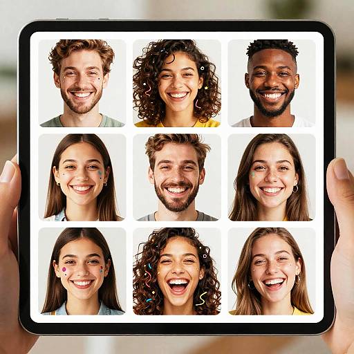 Vibrant Smile Filter Interface