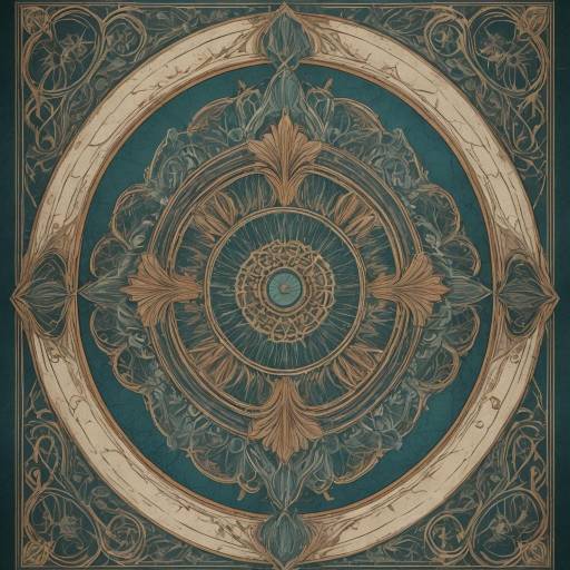 Intricate Vintage Art Nouveau Poster