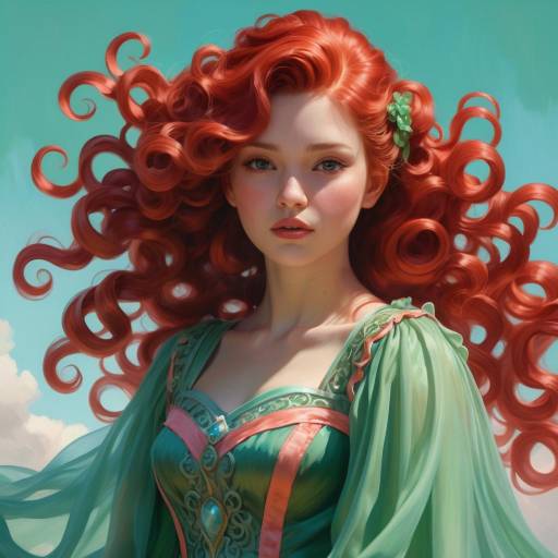 Epic Portrait of a Curly Hair Girl Epic Portrait of a Curly Hair Girl