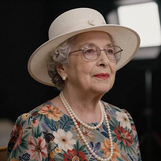 Elegant Portrait of an Elderly Woman