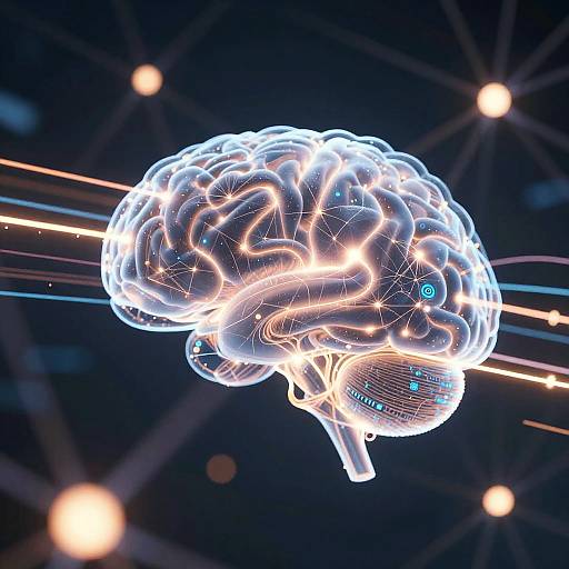 Futuristic Neural Network Visualization