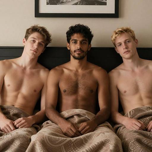 Casual Portrait of Three Men Together