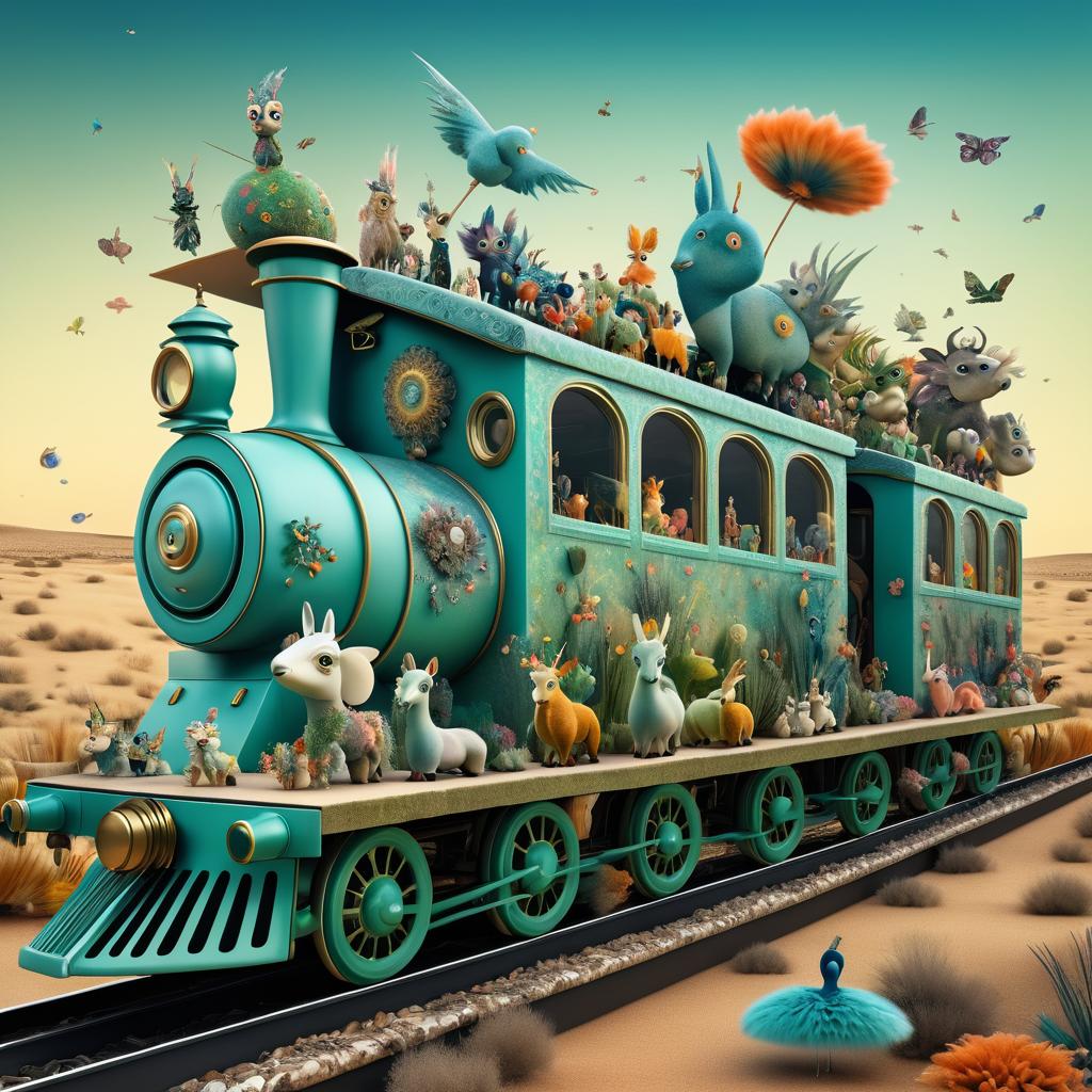 Whimsical Train Journey to the Afterlife