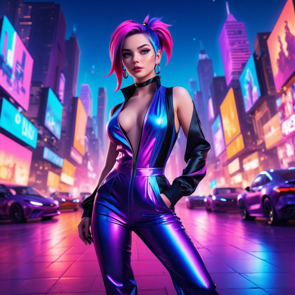 Jinx in a Dusk Cityscape Adventure