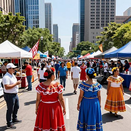 Vibrant American Cultural Festival Scene