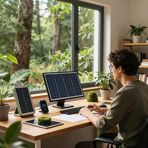 Eco-Friendly Inventor's Nature Workspace