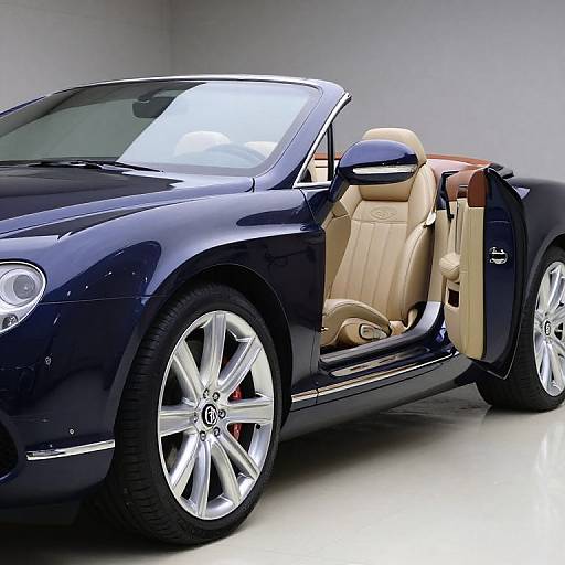 Shiny Navy Blue Bentley Continental GT