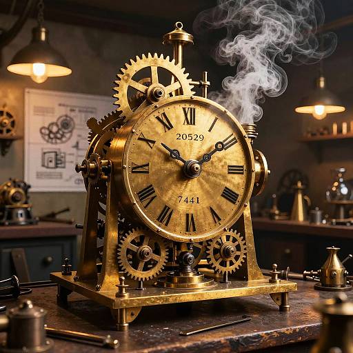 Victorian Steampunk Clockwork Machine