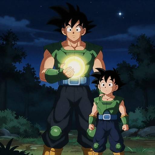 Epic Night Under Stars: Anime Duo