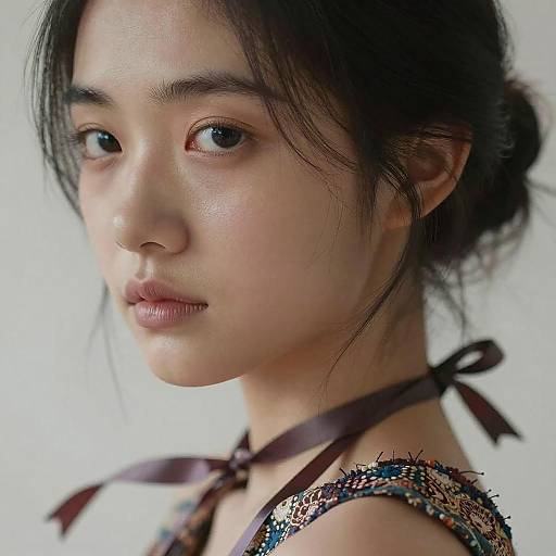 Ultra-Realistic Girl with Color Splash