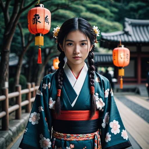 Realistic Tanjiro Costume Girl Portrait