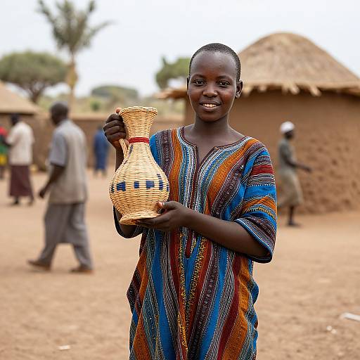 Woman with Ethiopian Water Jug