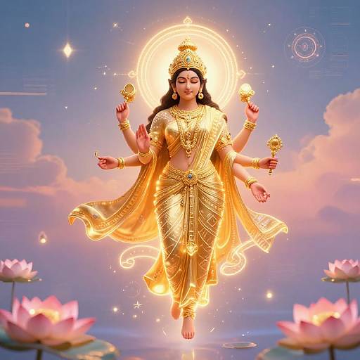 Goddess Lakshmi in Cyber-Spiritual Realm