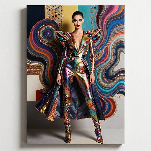 Iridescent Avant-Garde Fashion Explosion