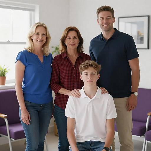 Group of Four People in Room