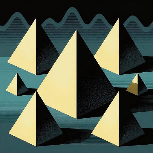 Escher-Inspired 3D Inverted Pyramids