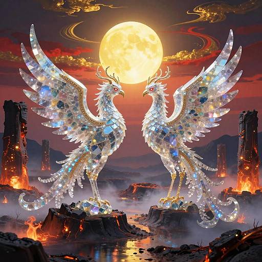 Crystalline Phoenixes on Volcanic Plateau