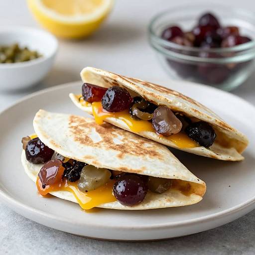 Brie and Grape Quesadillas Recipe