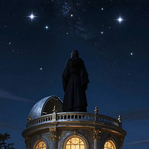 Arcane Sorcerer Under Celestial Sky