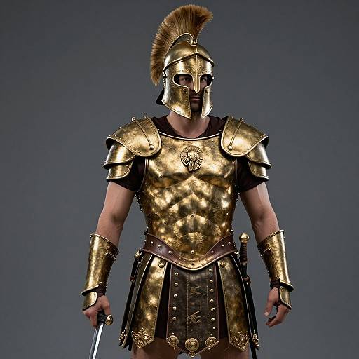 Medieval Spartan Gladiator Warrior