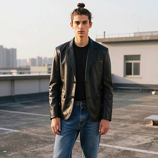 Disconnected Top Knot on Male Model