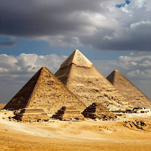 Majestic Ancient Pyramid Construction