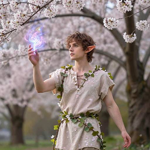 Spring Eladrin Casting Nature Spell