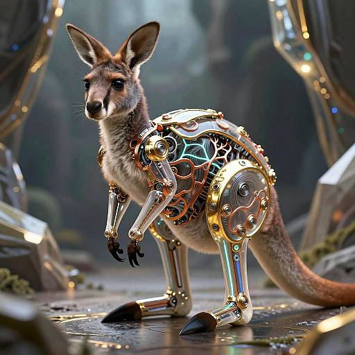 Biomechanical Kangaroo in Exoskeleton