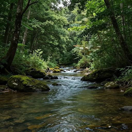 Hyper-Realistic Serene Forest Scene