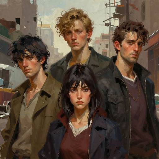 Painterly Disco Elysium Character Portraits